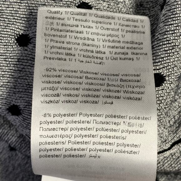 ESCADA Size M Black White Viscose Blend Polka Dot 2 Piece Cardigan Set - Picture 15 of 16